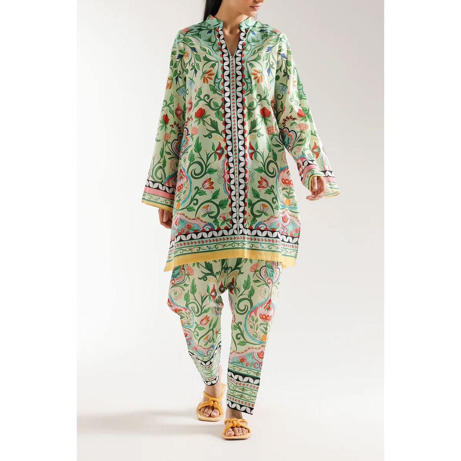 Stitched 2-Piece Printed Suit