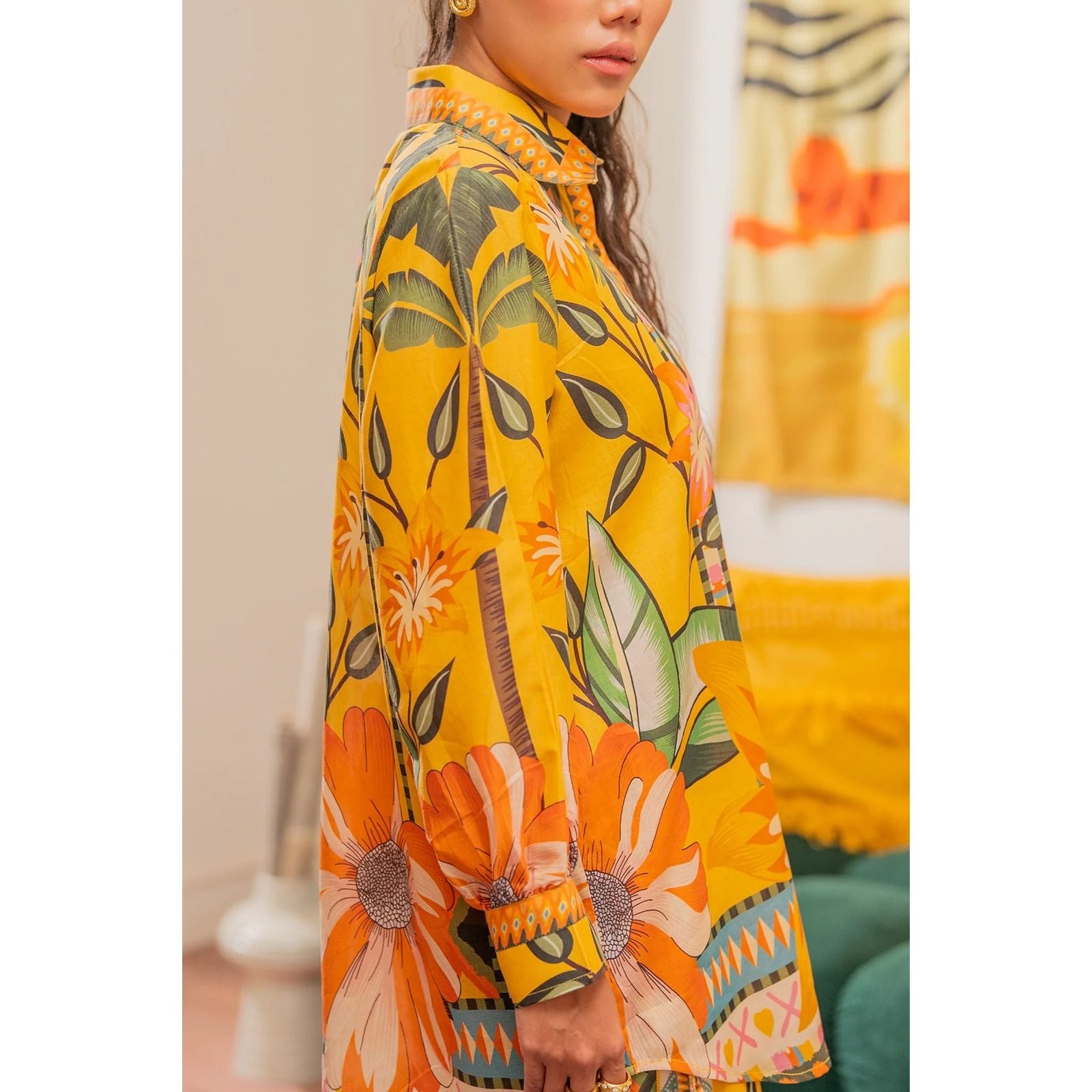 Stitched 2-Piece Printed Suit