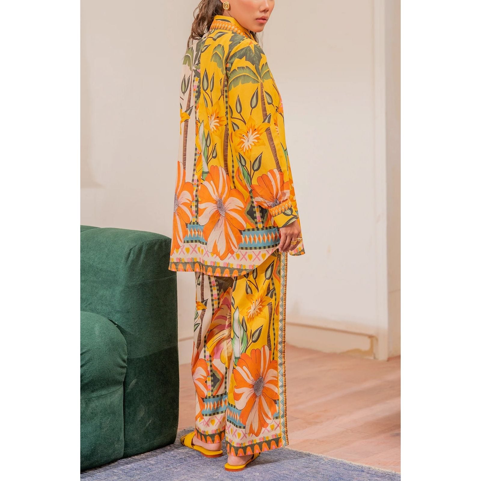 Stitched 2-Piece Printed Suit