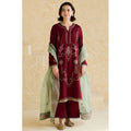 Unstitched Luxury Dahnk Fabric 3-Piece Embroidered Suit