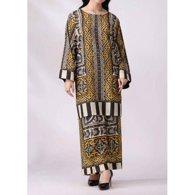 Stitched 2 Piece Printed Suit