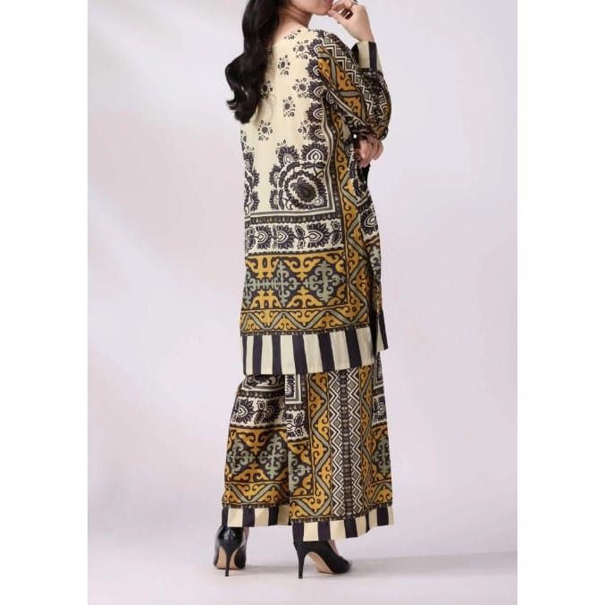 Stitched 2 Piece Printed Suit