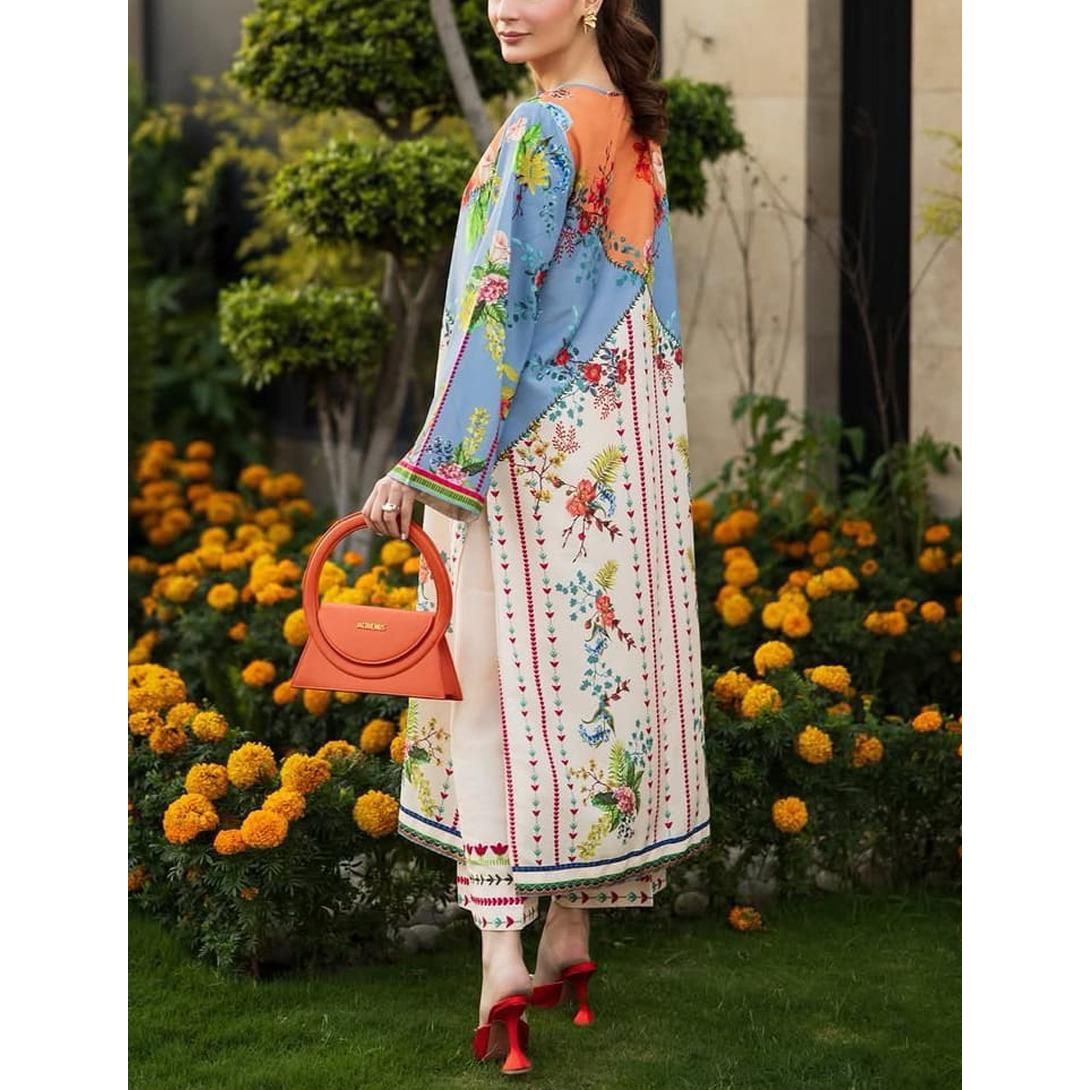 Stitched 2 Piece Printed Suit