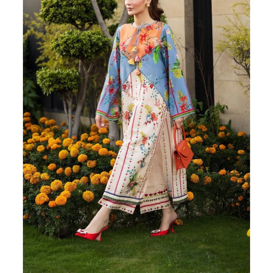 Stitched 2 Piece Printed Suit