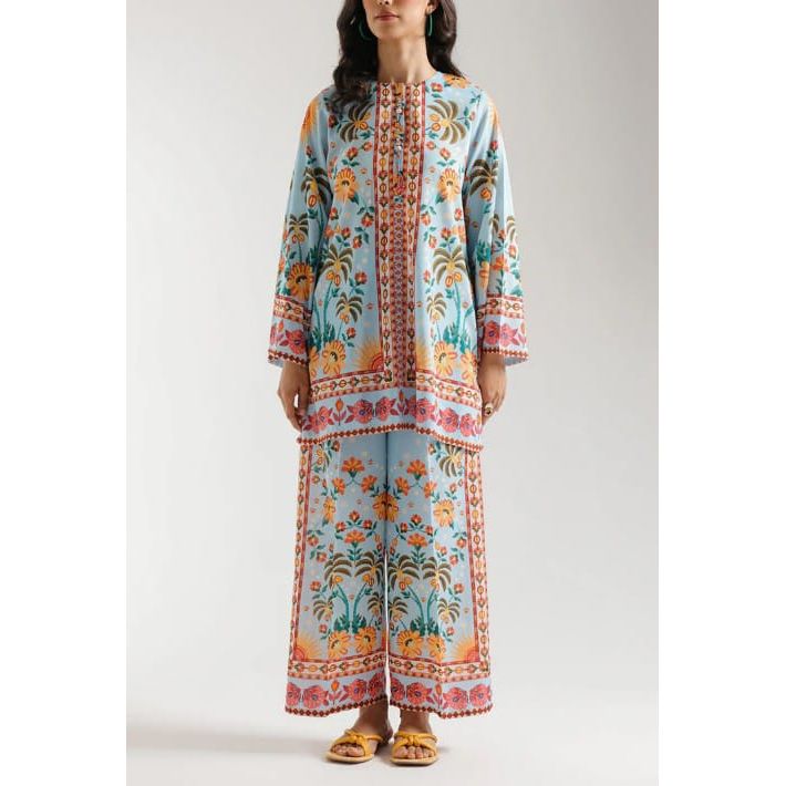 Stitched 2 Piece Printed Suit