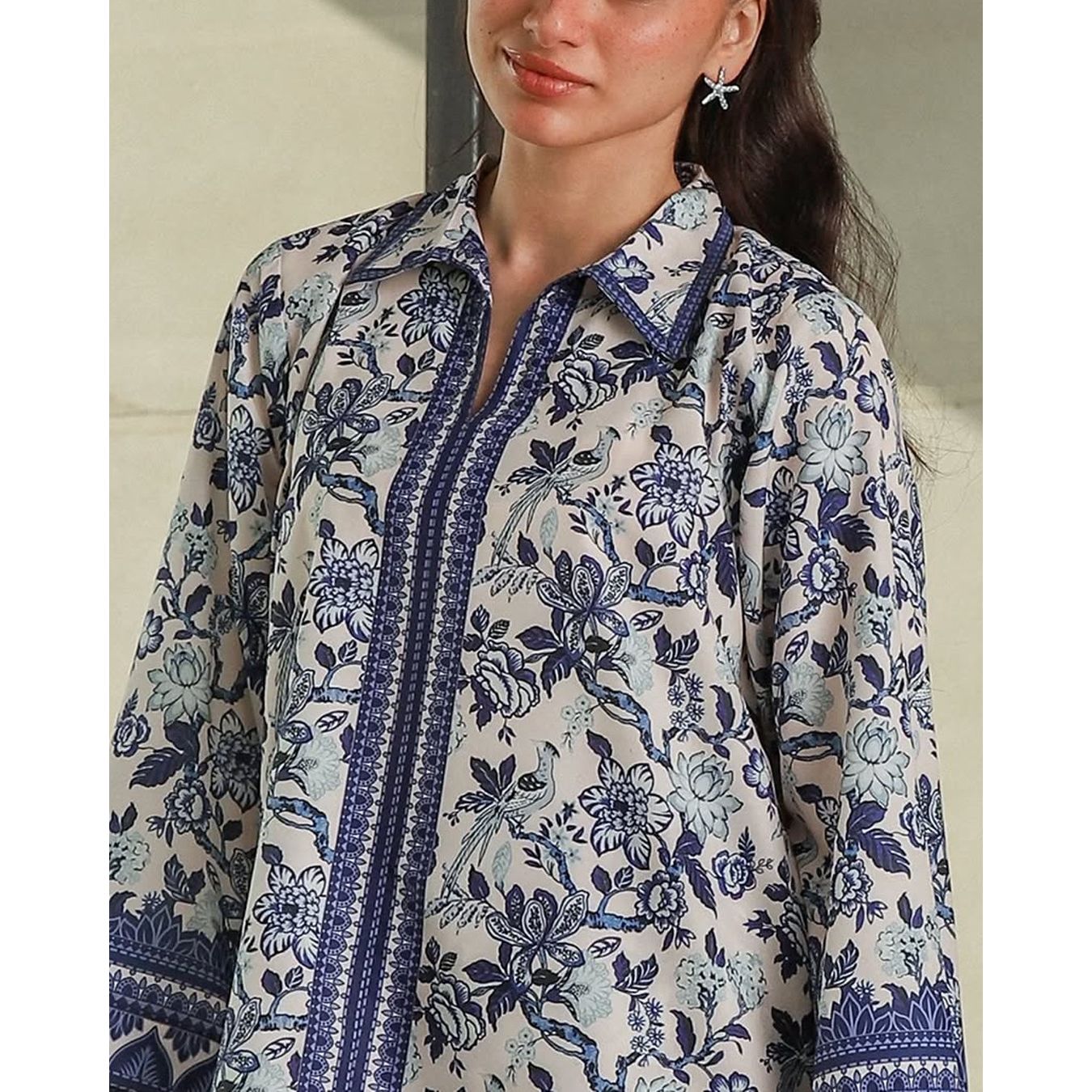 Stitched 2-Piece Printed Suit