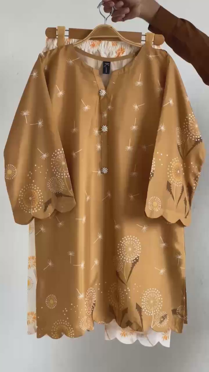 New Arrival Stitched 2 Piece Printed Shirt & Trouser