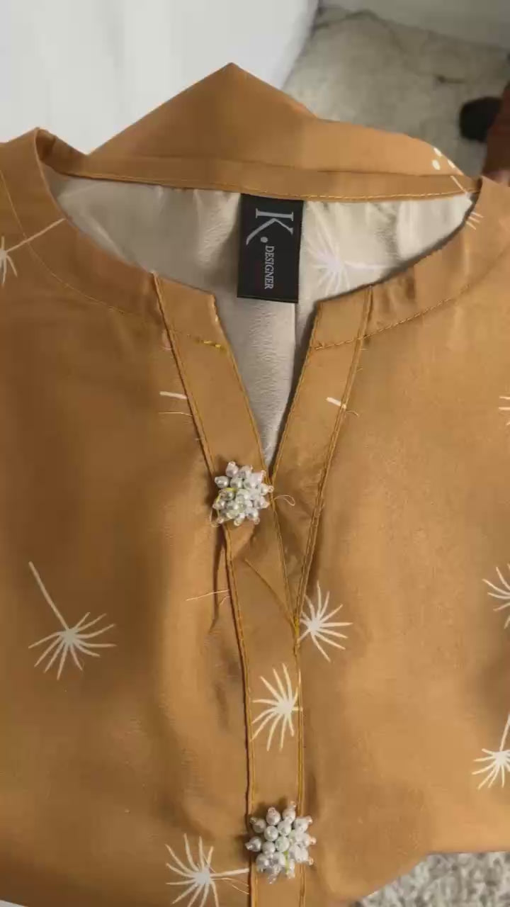 New Arrival Stitched 2 Piece Printed Shirt & Trouser