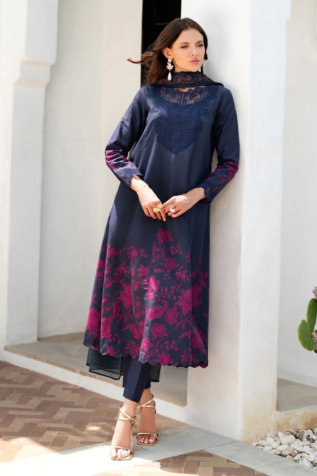 BRAND XENIA – Unstitched| Premium Digital Printed Lawn Suit