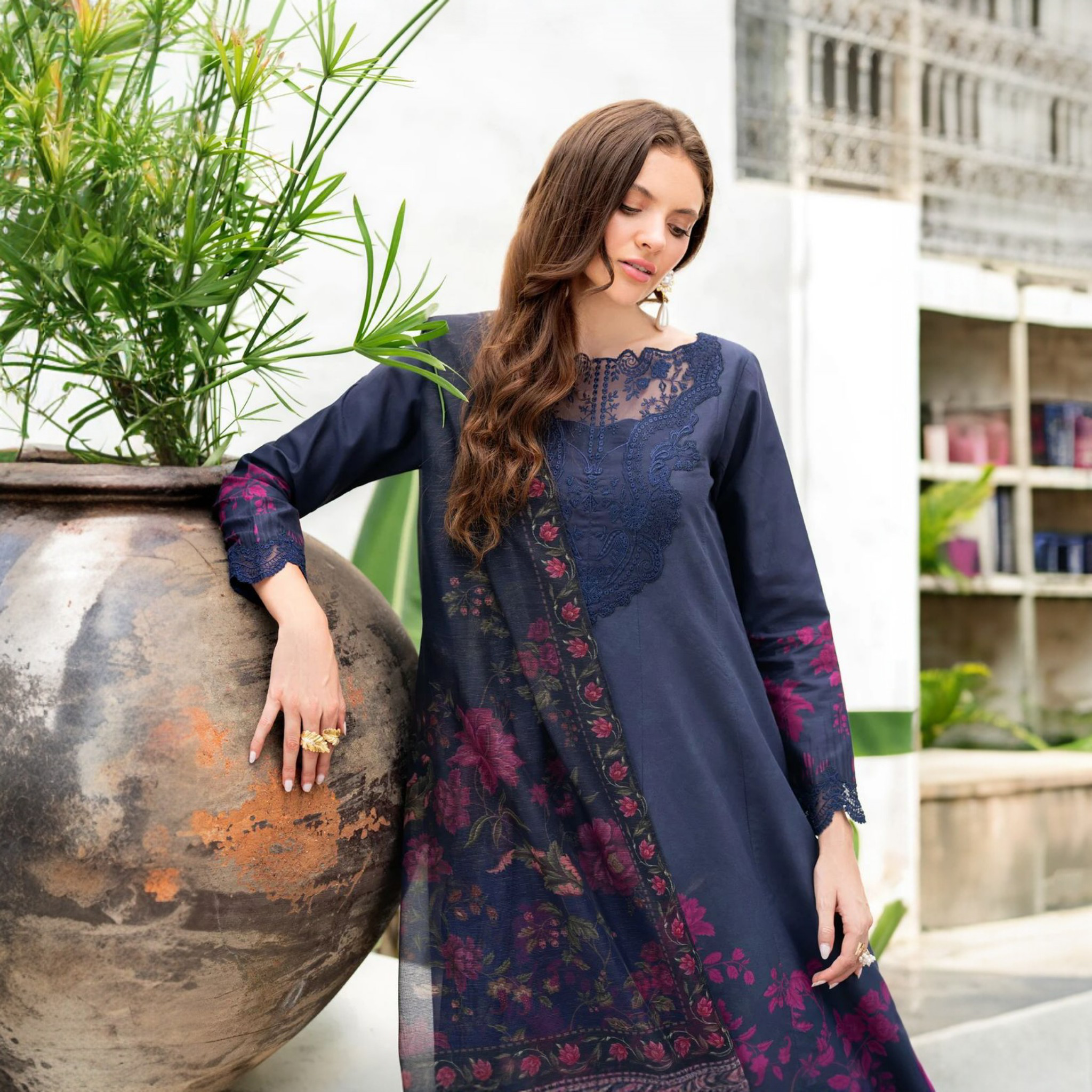 BRAND XENIA – Unstitched| Premium Digital Printed Lawn Suit