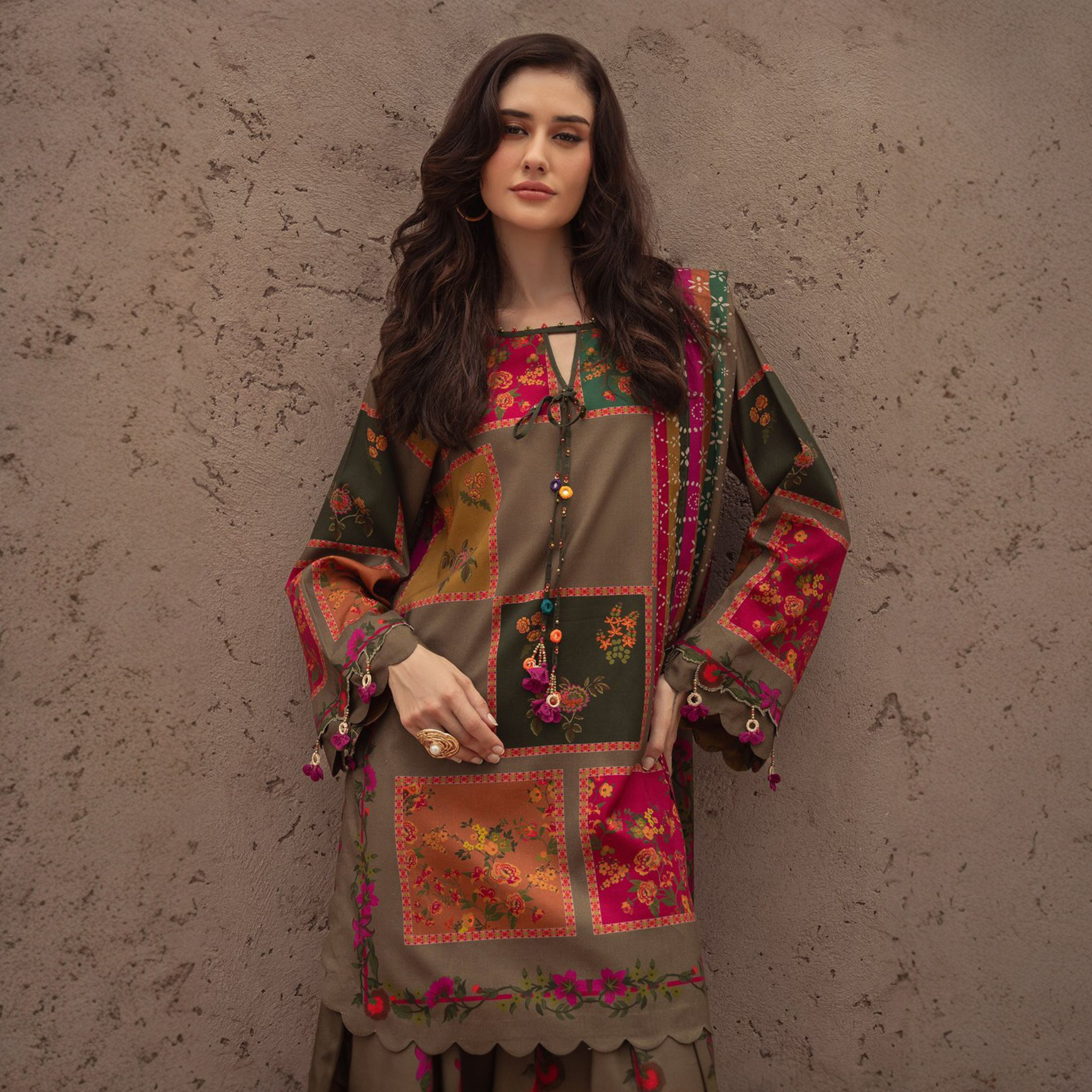 Charizma Luxury Digital Print Airjet Lawn 3 Piece Suit for Women