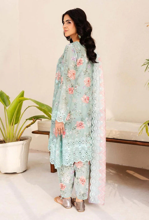 ADAN LIBAS – Unstitched| Premium Lawn Suit with Chiffon Dupatta