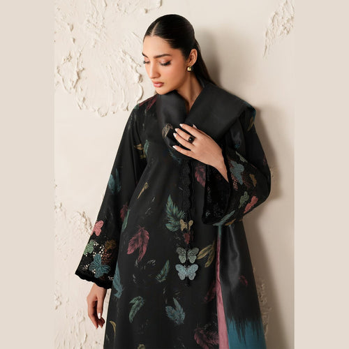 Baroque Embroidered Lawn 3 Piece Suit with Chiffon Dupatta