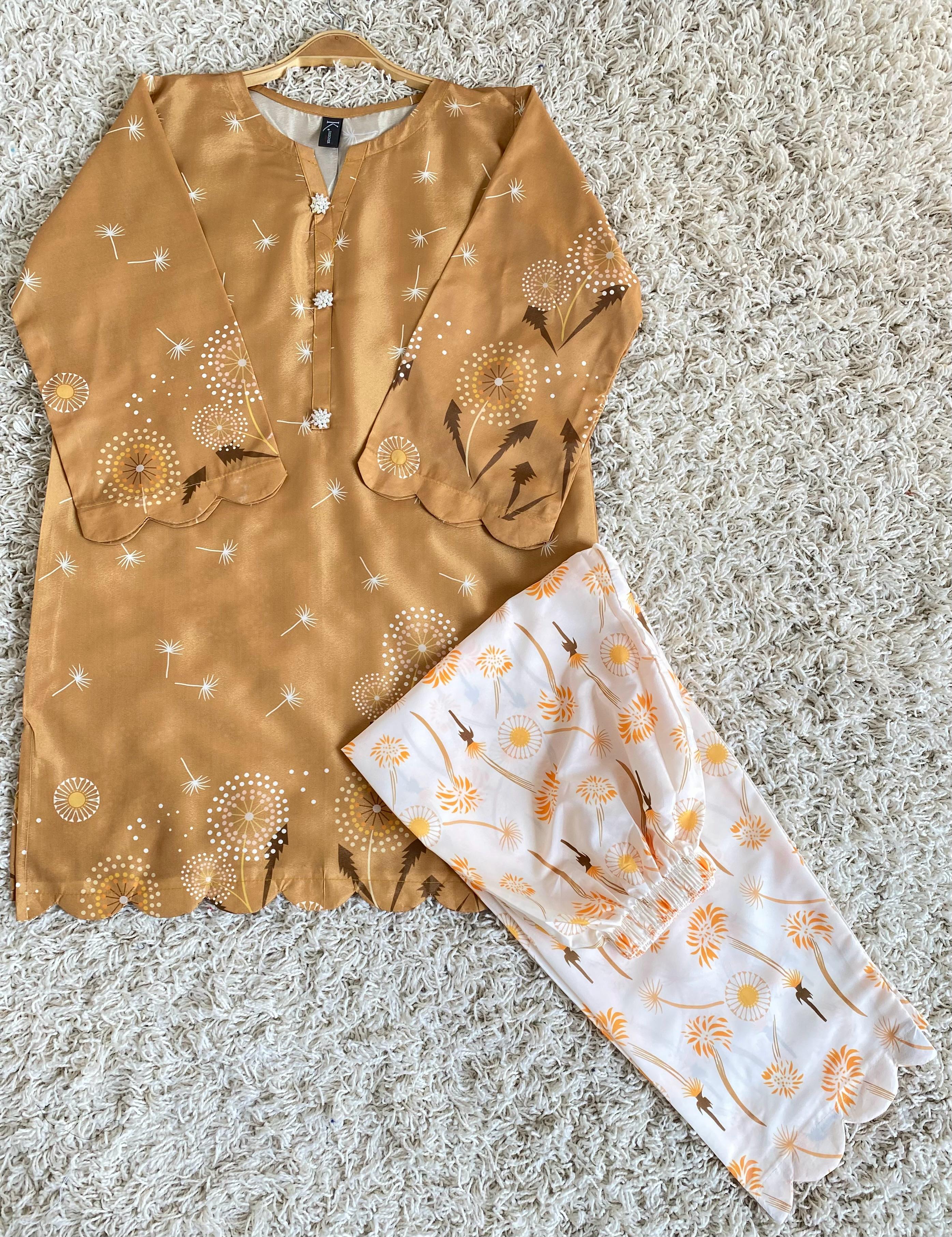 New Arrival Stitched 2 Piece Printed Shirt & Trouser