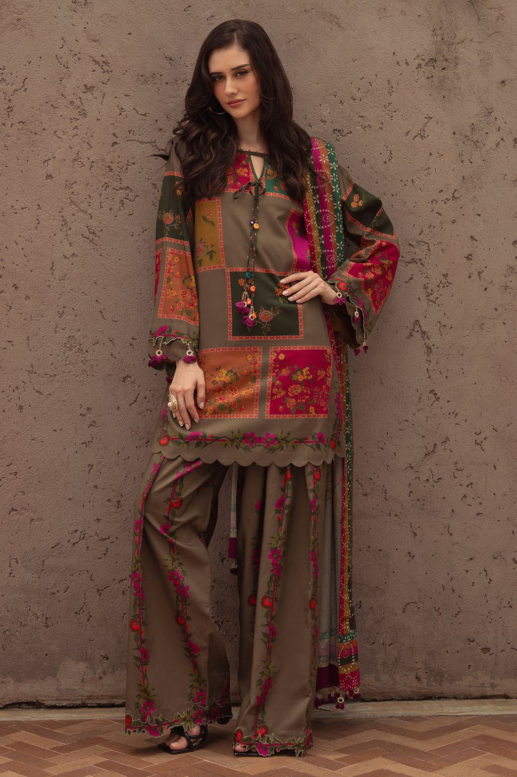 Charizma Luxury Digital Print Airjet Lawn 3 Piece Suit for Women