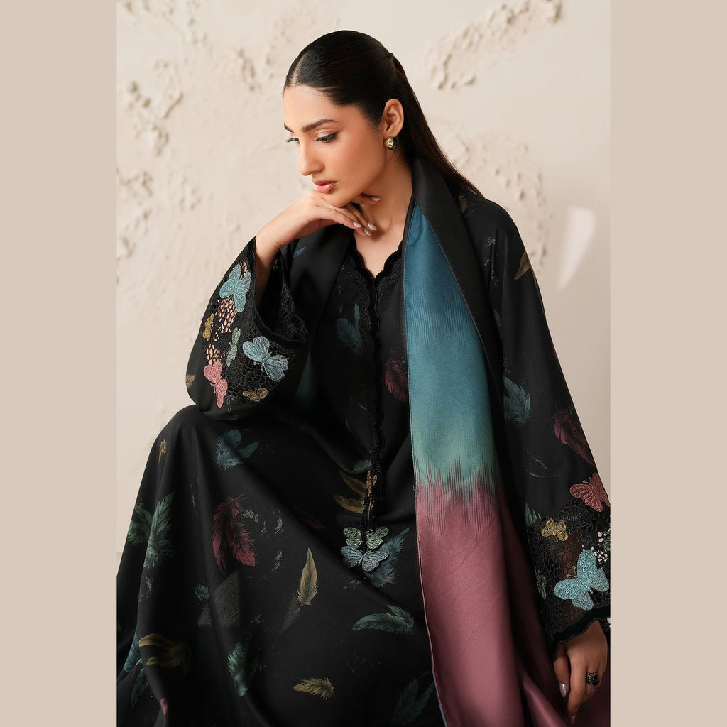 Baroque Embroidered Lawn 3 Piece Suit with Chiffon Dupatta