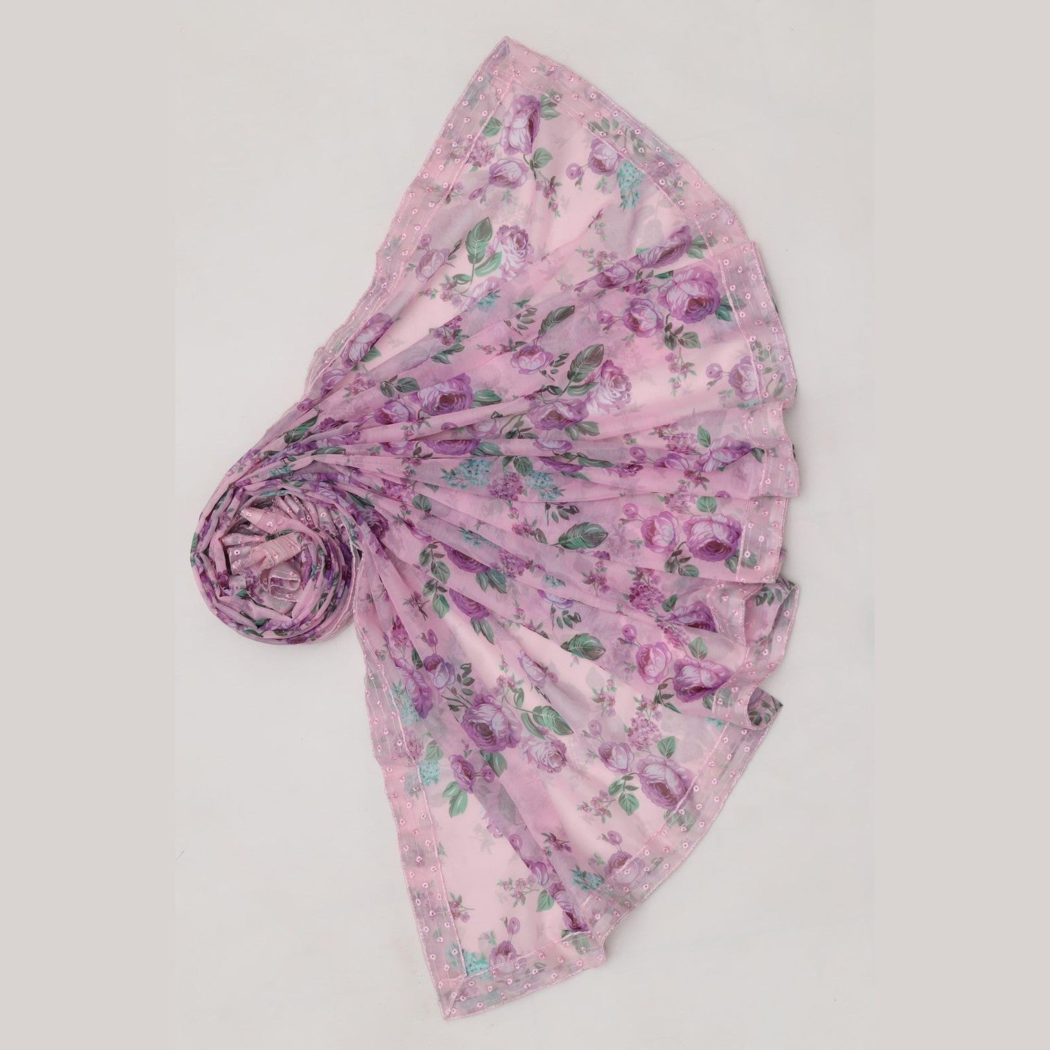 Luxury Embroidered Printed Lawn 3 Piece Suit with Digital Chiffon Dupatta